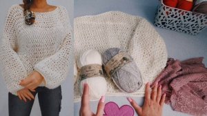 🔥 ДЖЕМПЕР ЭФФЕКТНЫЙ ИЗ Melange Wool/ Вяжу Платье