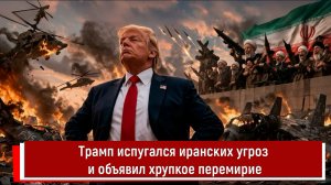 Трамп испугался иранских угроз и объявил хрупкое перемирие