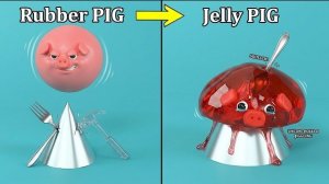 Резиновая свинка превращается в желейную! (Неожиданный результат)