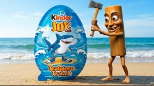 Распаковка Tung Tung Tung Sahur, Brainrots, Kinder Joy, шоколадные яйца «Слепое»