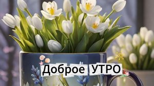Доброе Утро. Красивое пожелание с добрым утром ☕
