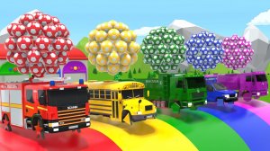 Колеса автобуса - десятка в кроватке – изучение цветов и форм – детские стишки для малышей