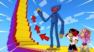 КАК ДАЛЕКО ХАГГИ ВАГГИ Poppy Playtime СМОЖЕТ ЗАБРАТЬСЯ в МАЙНКРАФТ! ДЕВУШКА ВИДЕО ТРОЛЛИНГ MINECRAFT