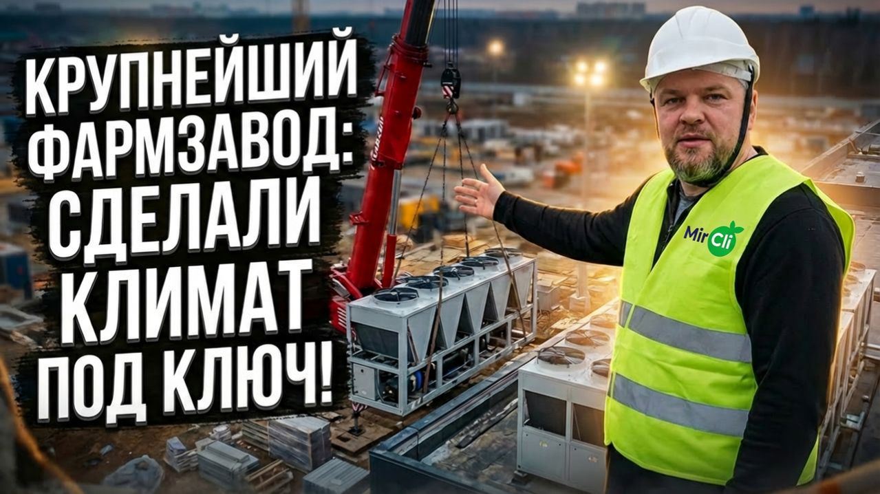 КРУПНЕШИЙ фармзавод доверил нам ВОЗДУХ!  От ЧИЛЛЕРОВ до ВЕНТИЛЯТОРОВ дымоудоления.