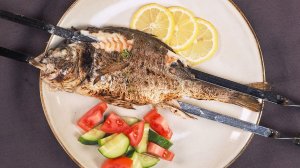 Дорадо на мангале