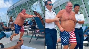 Невероятные моменты с круизными лайнерами снятые на видеокамеру.