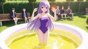 Купание девчонки перед успешными геймерами