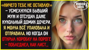 🟡 Бывший муж отсудил все, даже кукольный домик дочери... Но открыл коробку — и побледнел