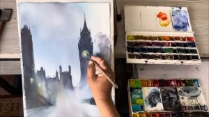 Как нарисовать СВЕТ в темноте (урок по акварели)