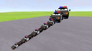 БОЛЬШАЯ И МАЛЕНЬКАЯ ПОЛИЦЕЙСКАЯ МАШИНА