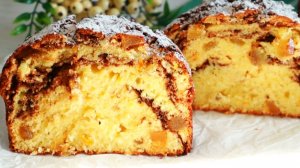Мраморный творожный ПАСХАЛЬНЫЙ КЕКС— мягкий сегодня, идеальный завтра! Быстрый рецепт без дрожжей