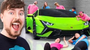 Кто последний уберёт руку с Lamborghini заберёт её себе. Мистер Бист.