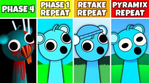 INCREDIBOX SPRUNKI: ФАЗА 1, RETAKE, PYRAMIXED 🔁 ПОВТОРЯЮТ ПОСЛЕ ФАЗЫ 4! ♾️🌀
