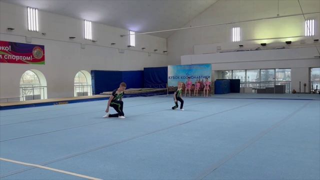 Мужская пара 1 взрослый разряд, Слесаревич Демид - Дворецкий Дмитрий, Балансовое упражнение