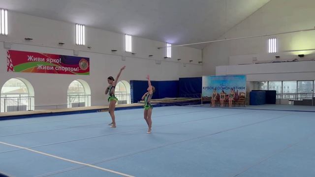 Женская пара 1 взрослый разряд, Рыжова София - Коваленко Кира-Виктория, Балансовое упражнение