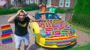 Машина ПОРШ из Поп ит В Реальной жизни Сделали ПОП ИТ Машину