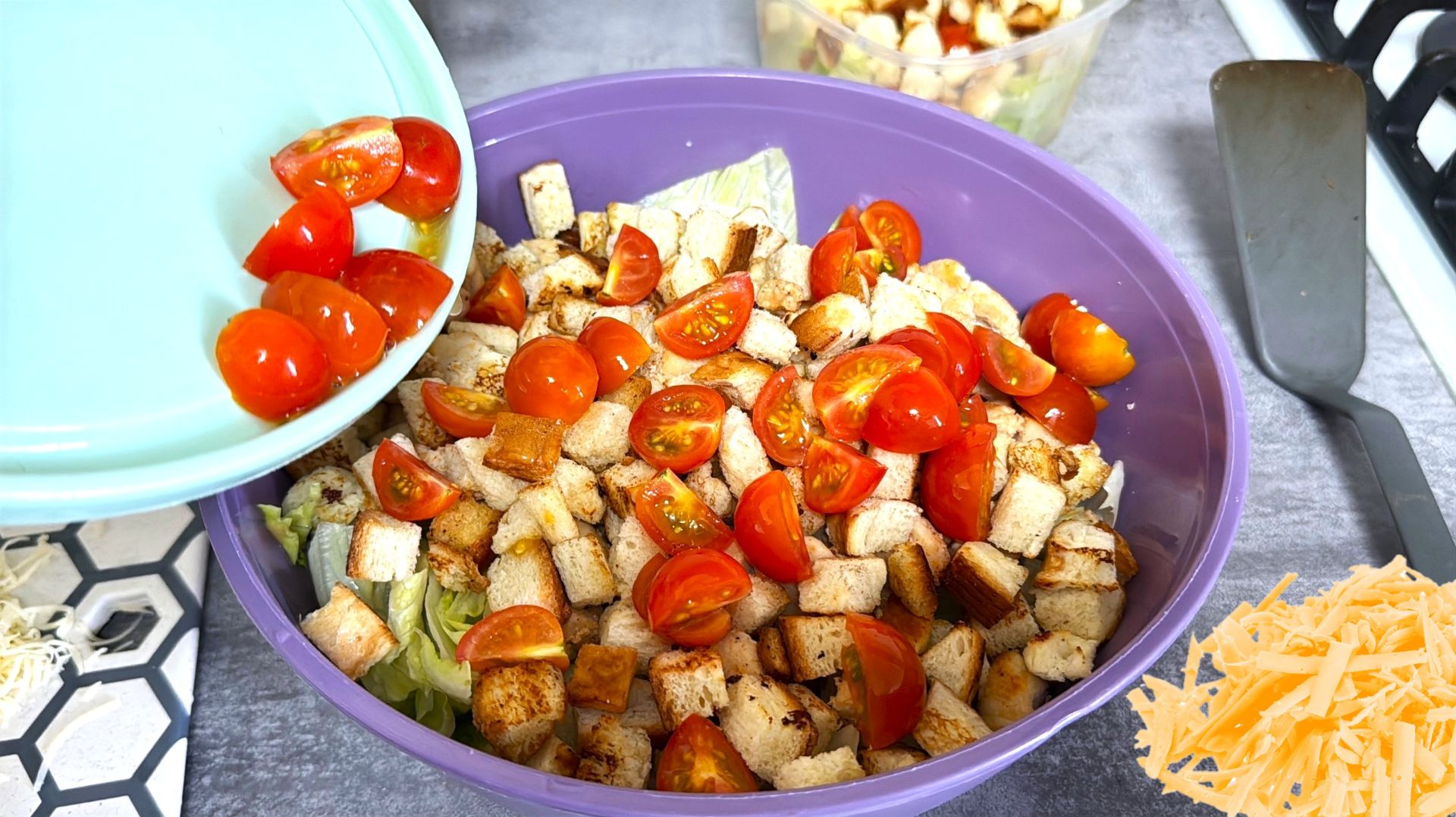 Цезарь дома? Это легко и просто и вкусно видео рецепт АСМР