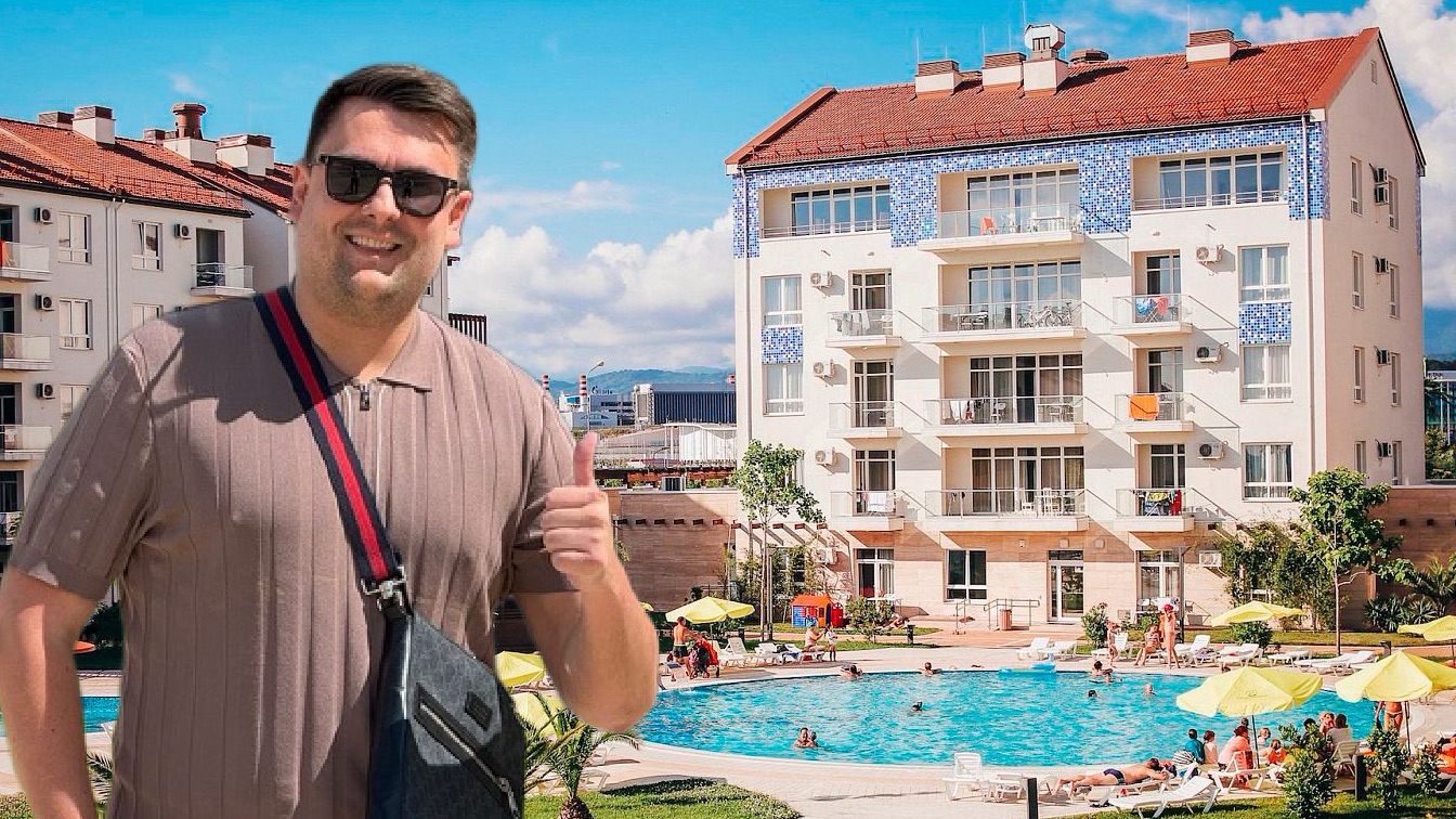 Двухкомнатная Квартира в Сириусе с ремонтом, видом на море и горы. Недвижимость Сириуса