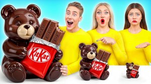 Большая, Средняя или Маленькая Тарелка Челлендж | Фантастические Челленджи с Едой от Multi DO