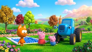 Синий трактор - Развивающие песенки про транспорт и животных - Свинка Пеппа