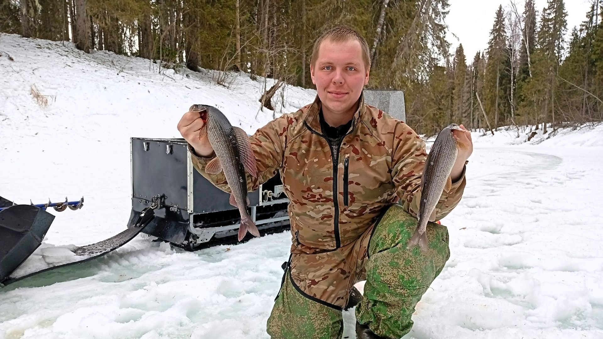 Хариус на лесной речке \ Март 2026 \ Часть 7