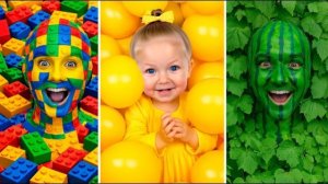 Папа, Ева и Ники прячутся в одном цвете! Мама не может их найти!