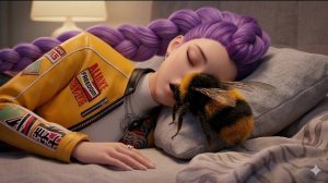 ⚡🌃 ЧТО?! РУМИ ночью встречает огромного шмеля 🐝💥 Охотники за демонами из KPop