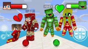 Джей Джей и Майки ЖЕЛЕЗНЫЙ ЧЕЛОВЕК Костюм Марк 2 против доспехов Халкбастера. Майнкрафт Мультик