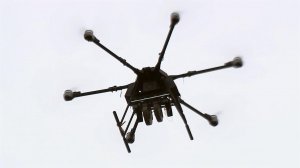 Новейший российский гексакоптер "Кощей" проходит испытания на полигонах.