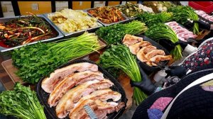 лучший ресторан самгёпсаль в Корее, где каждый месяц требуются 350 кг сельдерея