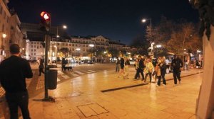 Лиссабон Португалия 2026 Прогулка от набережной до площади Коммерции в синий час и ночное время