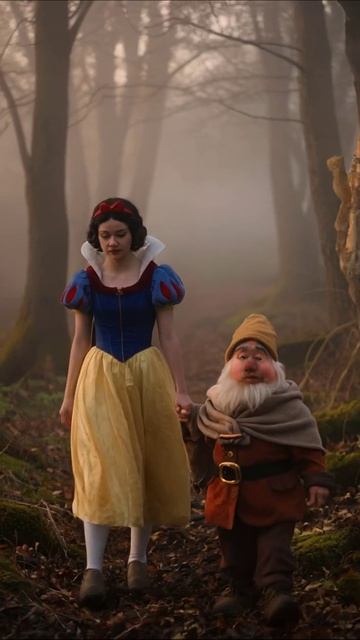 Белоснежка и гном: волшебства леса #Disney #Сказки #Фантазия