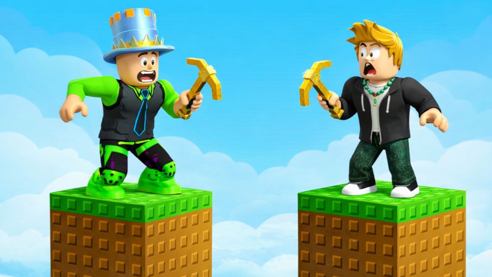 ОДИН БЛОК Доберись до соседних ОТРОВОВ в РОБЛОКС! Мой друг проиграл, но я его пытаюсь спасти!