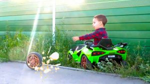 У машины Эрика укатилось колесо