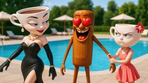 Балерина Капучино становится сильной с Тунг‑Тунг Сахуром в доме бабули | Забавная хоррор‑анимация