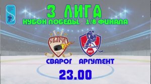 ICE HOCKEY STREAM  «Сварог» - «Аргумент»