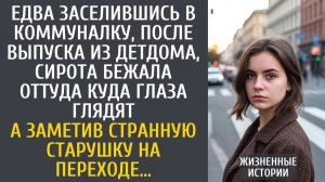 Едва заселившись в коммуналку, сирота сбежала оттуда… А заметив странную старушку на переходе…