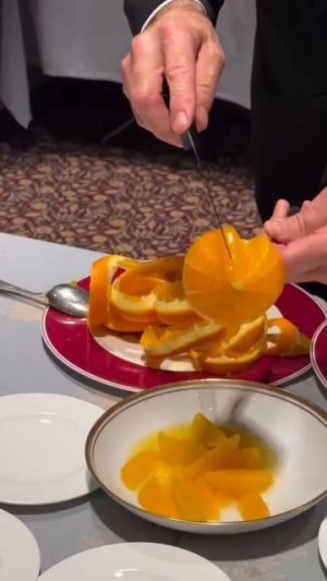 Разделываем апельсин на филе  🍊