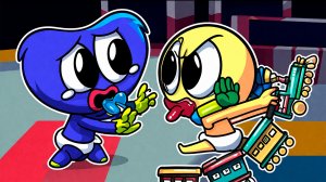 Малышу Хагги очень грустно с Малышом Игроков - Анимация Poppy Playtime