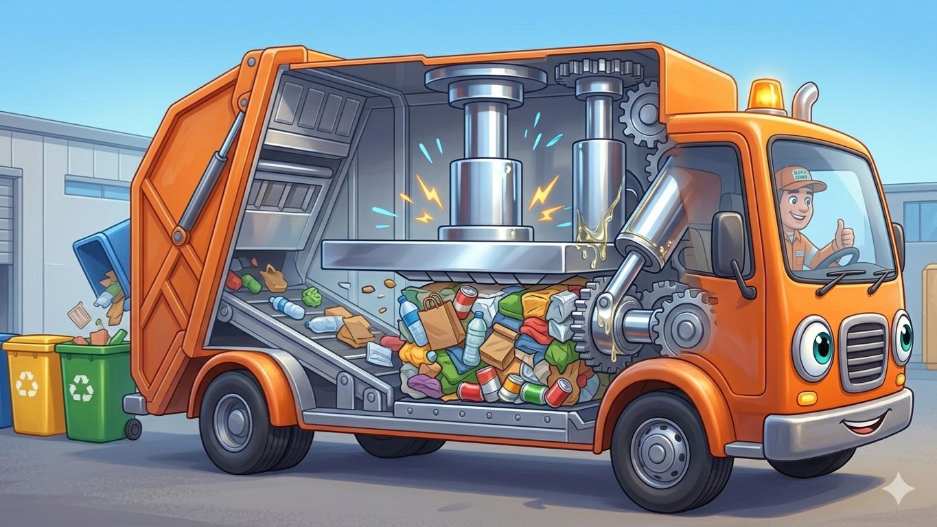 Песенка про Мусоровоз! Мультик про Мусоровоз! Железный Кит!