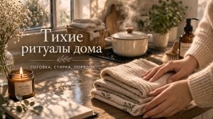 Тихие ритуалы дома | Готовка, стирка, порядок