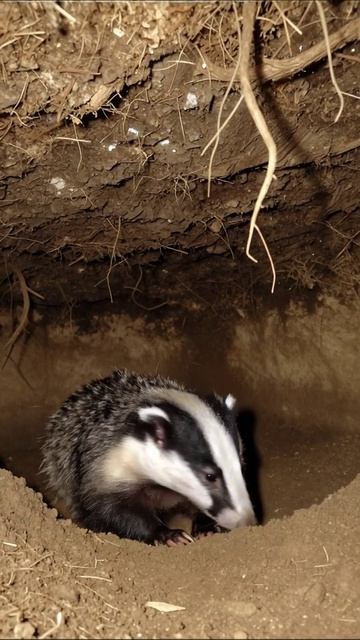 Енот в своей норе: подземная жизнь #дикоеж #пригода #природа