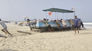 Бурлаки и лодка