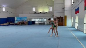 Женская пара 
1 взрослый разряд 
Рыжова София - Коваленко Кира-Виктория
Темповое упражнение