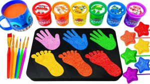 ИГРАЕМ В СЛАЙМЫ ЗАЛИВАЕМ ЦВЕТНЫЕ ОТПЕЧАТКИ АСМР ВИДЕО ДЛЯ ДЕТЕЙ ДЕТСКИЙ КАНАЛ ИГРАЛКИ-ЗАЛИПАЛКИ