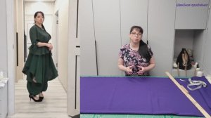 БРЮКИ НЕОБЫЧНОГО КРОЯ. Брюки солнце со складками и манжетами по низу.