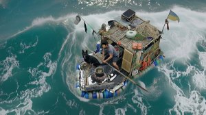 Выживание на плоту из мусора | Строим плот из океанского мусора и ловим морепродукты с моей собакой