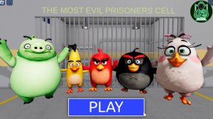 СЕМЕЙКА ANGRY BIRDS! Полное прохождение ИГРЫ! ПОБЕГ ИЗ ТЮРЬМЫ БАРРИ #roblox #obby