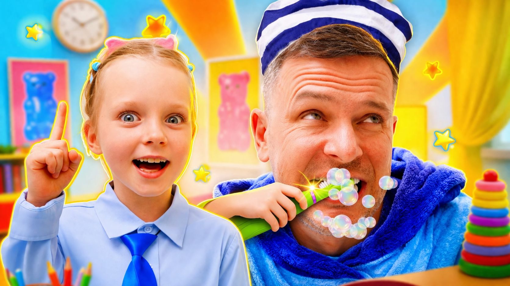 Даша учит папу быть хорошим ребёнком Смешной ролевой сюжет