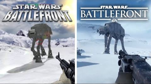 STAR WARS BATTLEFRONT 1 (2004 Vs 2015) | PS5 (4K)